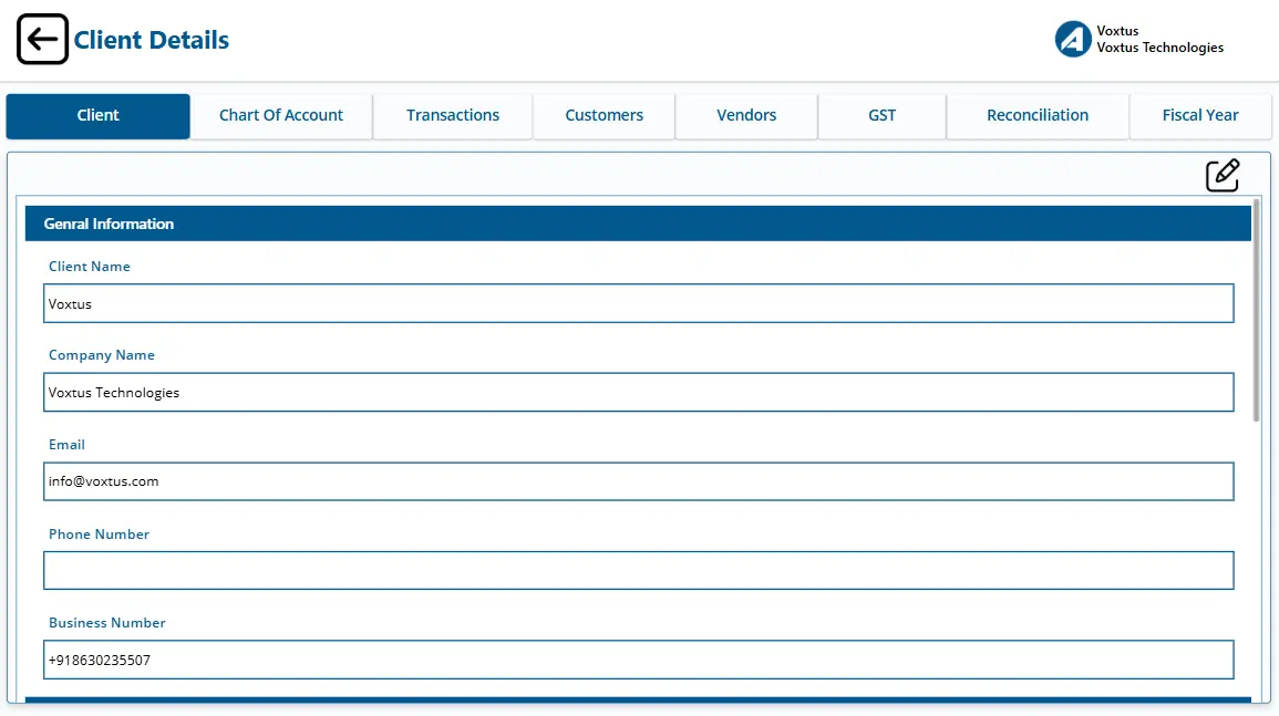 Client Details